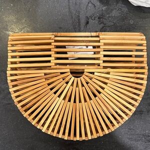 Cult Gaia Natural Bamboo Clutch